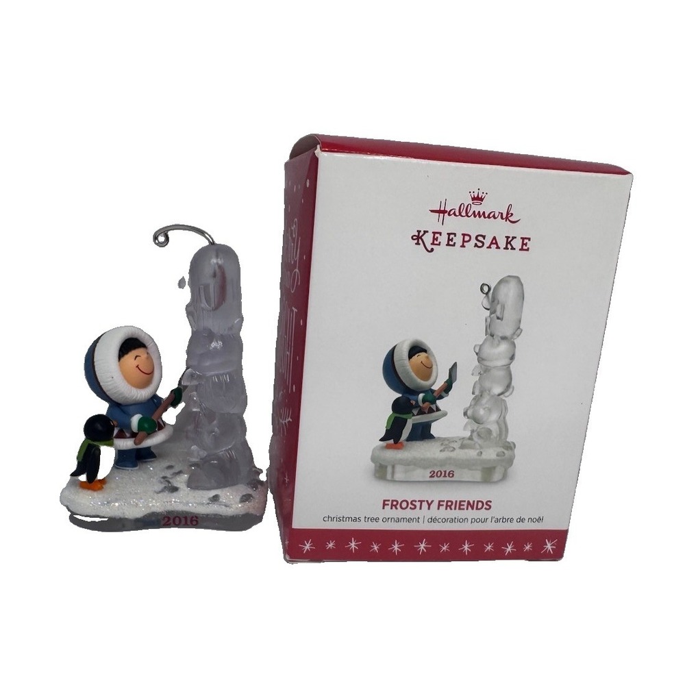 Hallmark Keepsake Ornament 2016 Frosty Friends Ice Sculpture 37th #37 Penguin